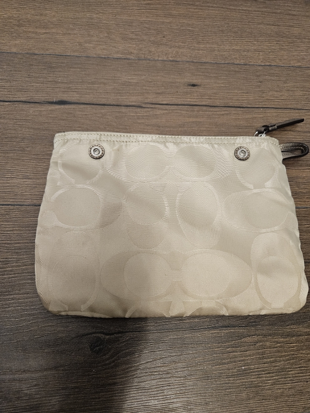 COACH GETAWAY SIGNATURE PATTERN NYLON WEEKENDER + POUCH - Picture 7 of 11